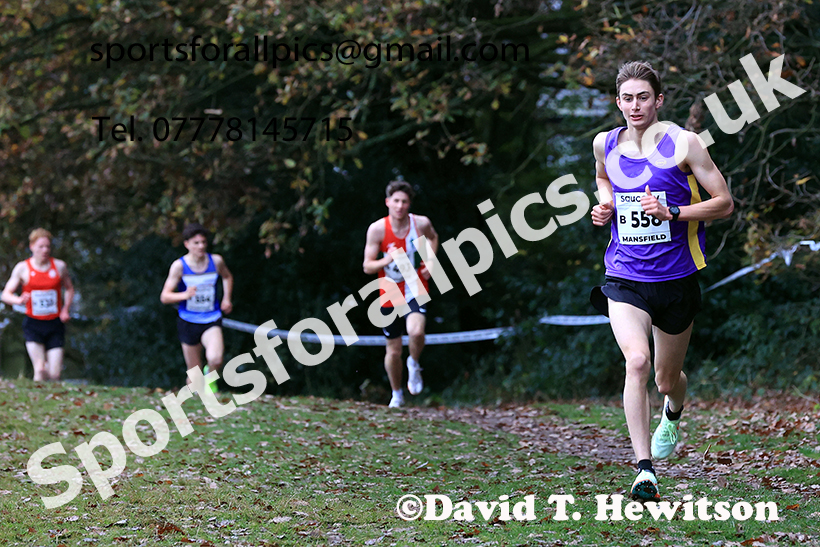 Junior Mens 2024 National Cross Country Relays, Berry Hill Park, Mansfield.   Photo: David T. Hewitson/Sports for All Pics